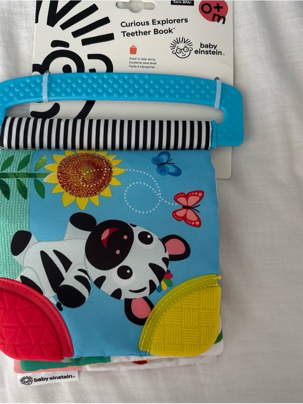 Baby Einstein Curious Explorers Teether Book - Blue